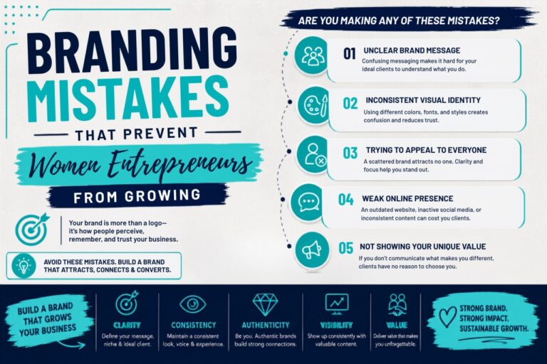 Branding Mistakes That Prevent Women Entrepreneurs from Growing