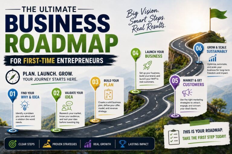 The Ultimate Business Roadmap for First-Time Entrepreneurs