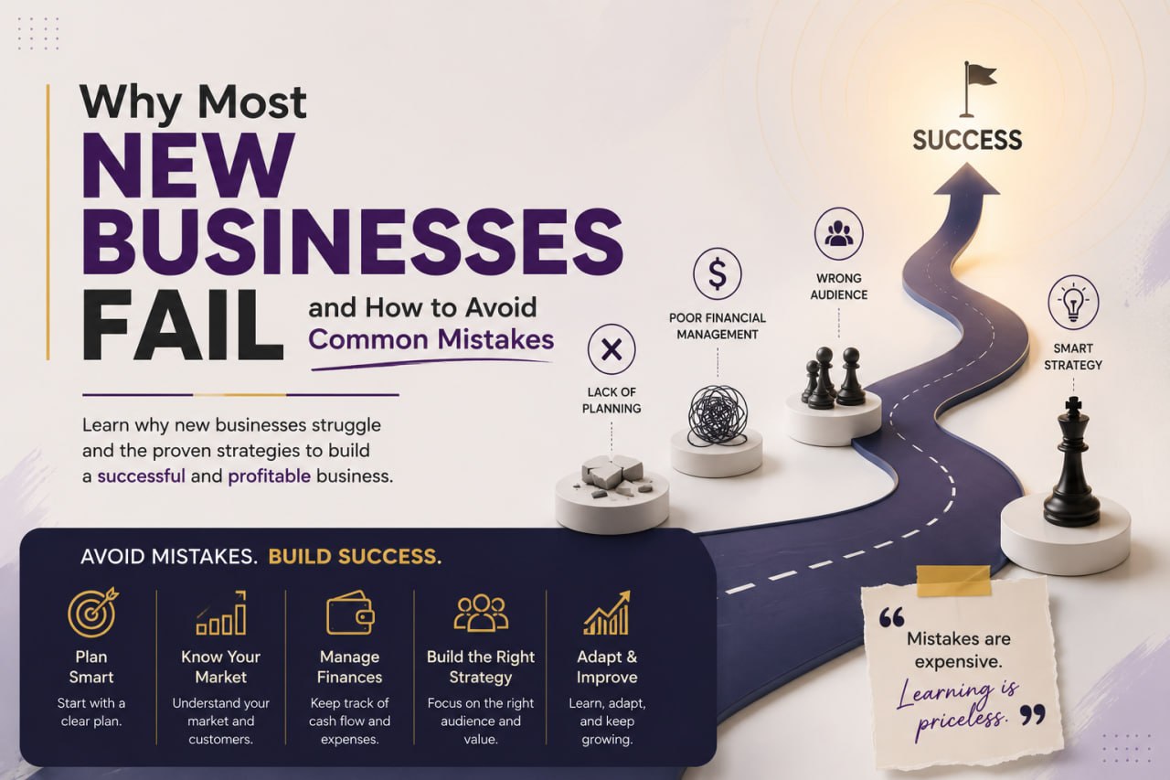 Why Most New Businesses Fail and How to Avoid Common Mistakes