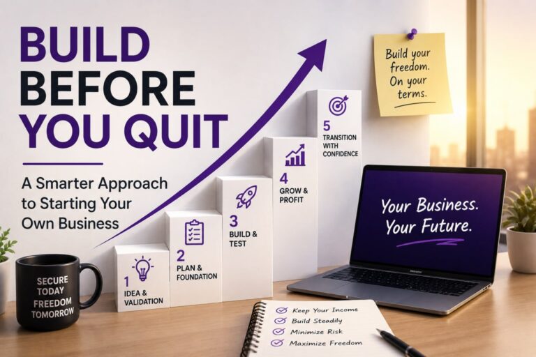 Build Before You Quit: A Smarter Approach to Starting Your Own Business
